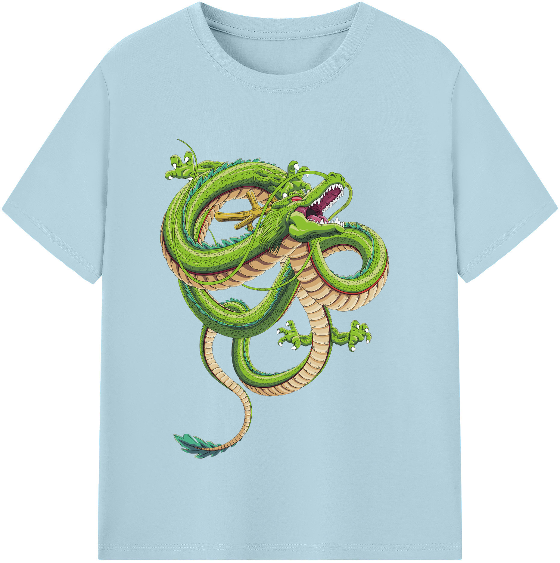 （画像用） ドラゴンボール 神龍 シェンロン DRAGON BALL Shenron 綿100％半袖Tシャツ（フロントプリント）